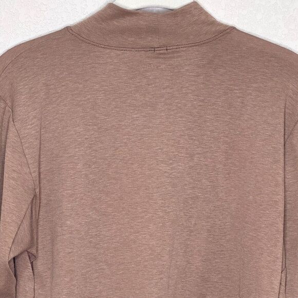 Arc'teryx Tan Mock Neck Turtleneck Top Womens Size Small Lumin Jute Heather - Picture 6 of 8